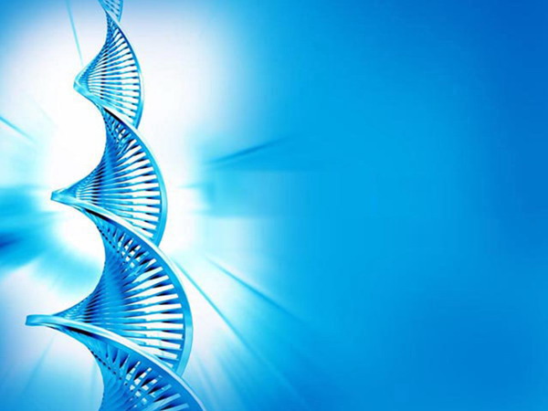藍色DNA背景醫學PPT模板下載