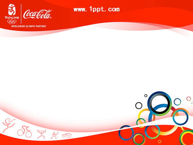 可口可乐奥运主题PPT模板