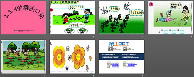 《2、3、4的乘法口訣》表內(nèi)乘法PPT課件