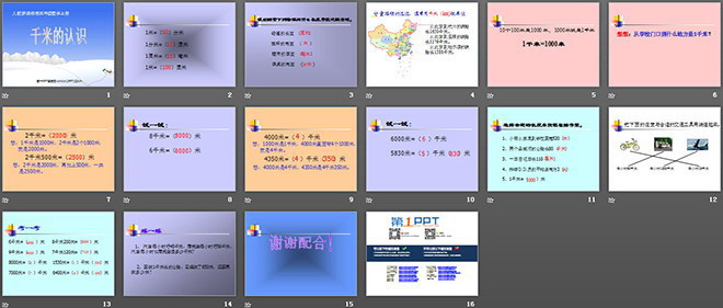 千米的認(rèn)識(shí)PPT課件