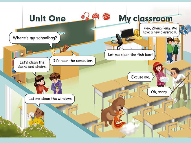 《Unit1 My classroom》Flash动画课件