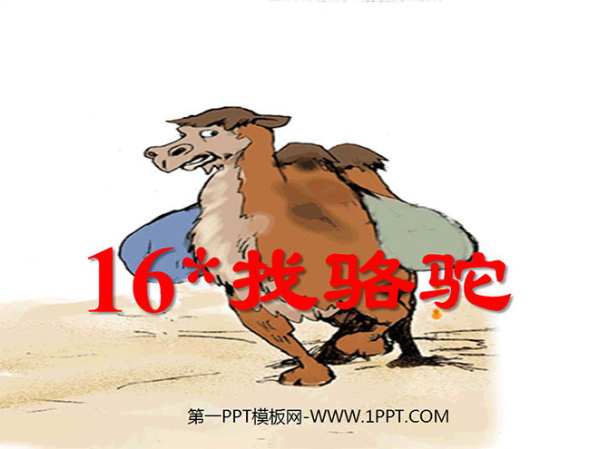 《找骆驼》PPT教学课件下载4