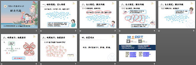 《解決問題》100以內(nèi)數(shù)的認識PPT課件