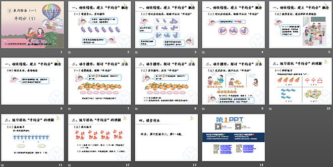 《平均分》表內(nèi)除法PPT課件