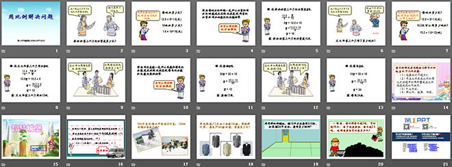 《用比例解決問題》比例PPT課件