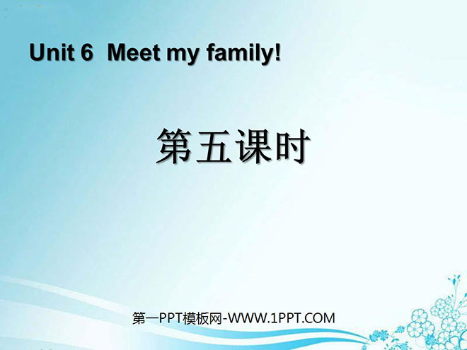 《Meet my family!》第五课时PPT课件