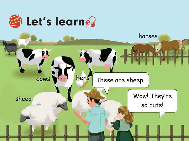 《At the farm》lets learn Flash动画课件2