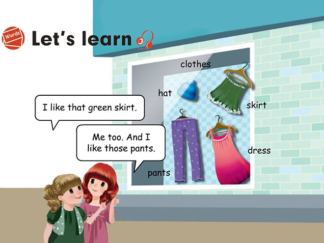 《My clothes》lets learn Flash动画课件