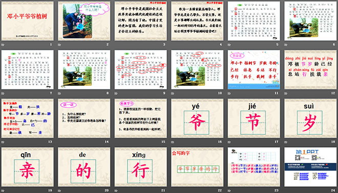 《鄧小平爺爺植樹》PPT課件4