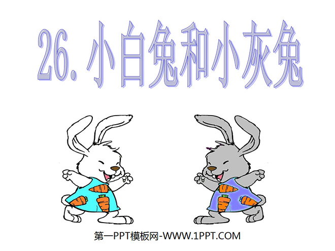 《小白兔和小灰兔》PPT课件4