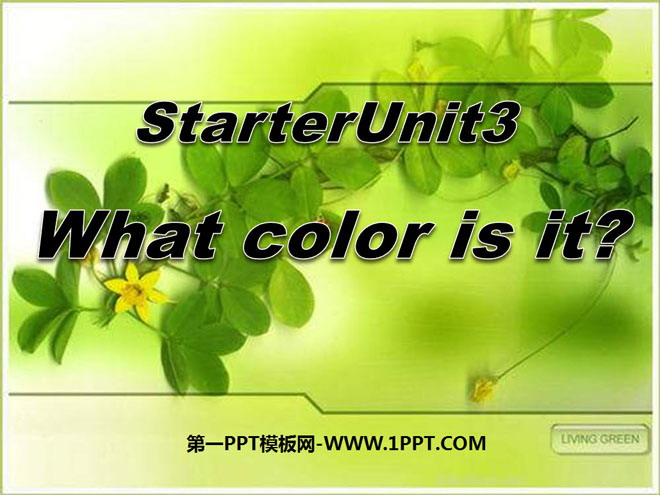 《What color is it?》StarterUnit3PPT课件6