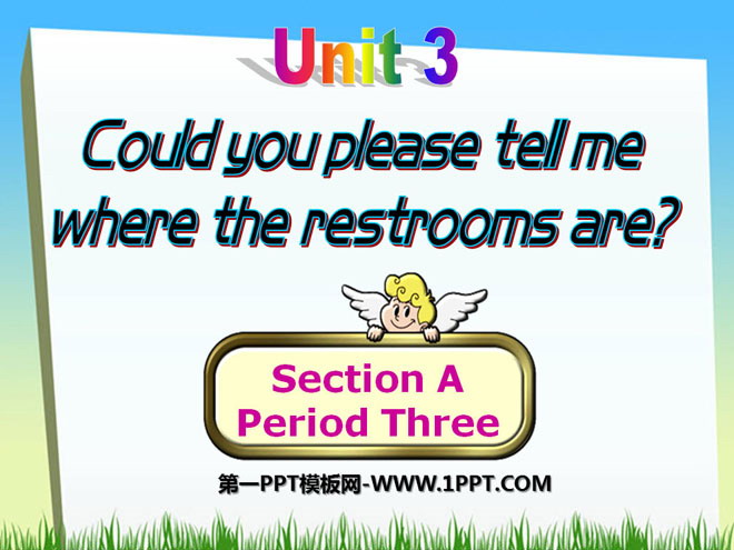《Could you please tell me where the restrooms are?》PPT课件3