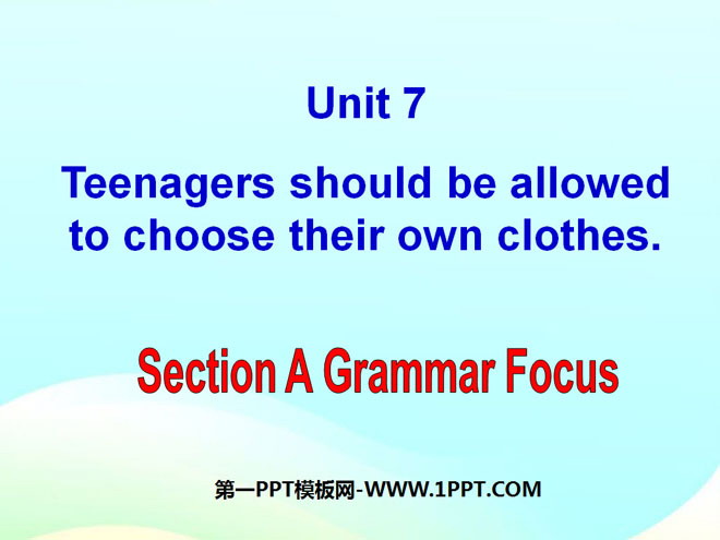 《Teenagers should be allowed to choose their own clothes》PPT课件9