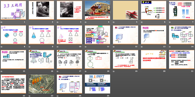 《三視圖》投影與視圖PPT課件