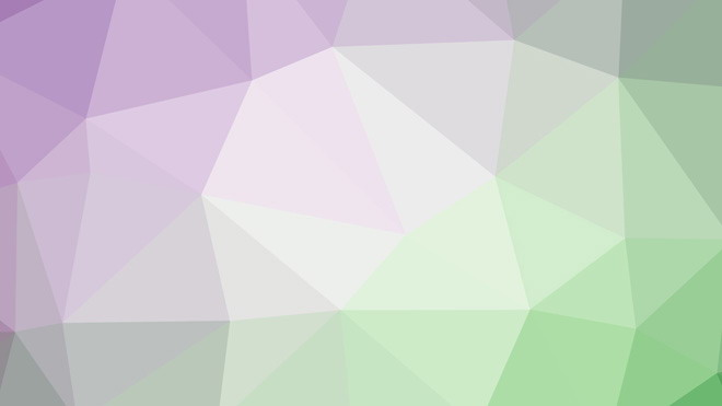 淡雅紫色绿色相间的多边形PPT背景图片