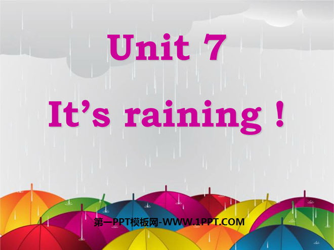 《It’s raining》PPT课件3