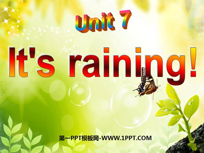 《It’s raining》PPT课件5