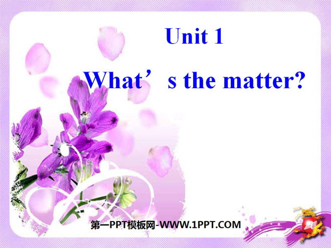 《What's the matter?》PPT课件5