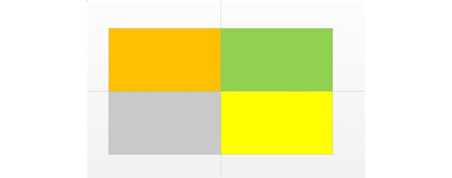 PPT制作技巧：如何將PPT頁面等分成四份？
