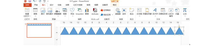 PPT制作技巧：如何快速繪制三角形背景效果？