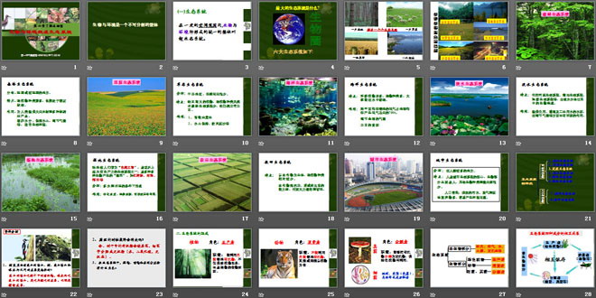 《生物與環(huán)境組成生態(tài)系統(tǒng)》了解生物圈PPT課件3