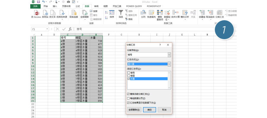 Excel如何統(tǒng)計出某一分類的最大值？