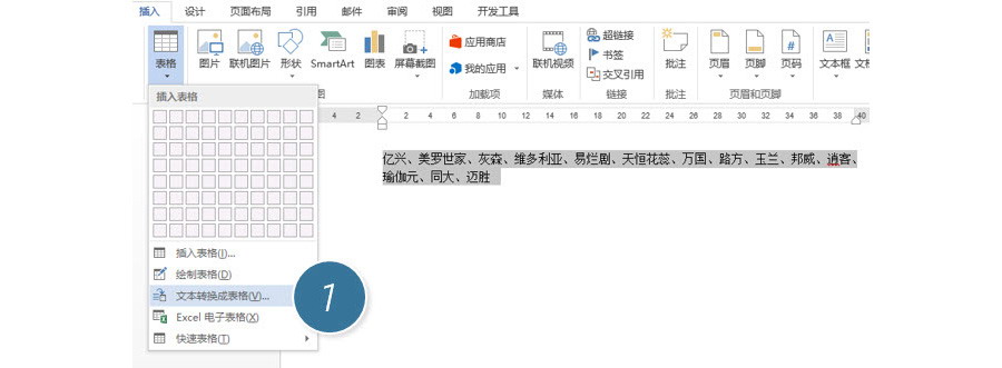 Excel如何将品牌拆开，一个品牌一个单元格？