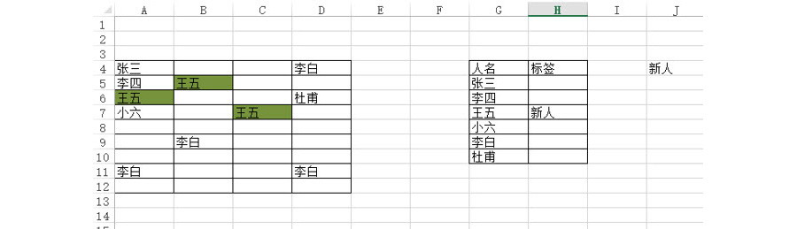 Excel如何實(shí)現(xiàn)A表數(shù)據(jù)有一個(gè)標(biāo)簽的時(shí)候，B表對(duì)應(yīng)的數(shù)據(jù)會(huì)變色？