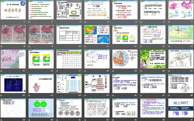 《地圖的閱讀》地球和地圖PPT課件6