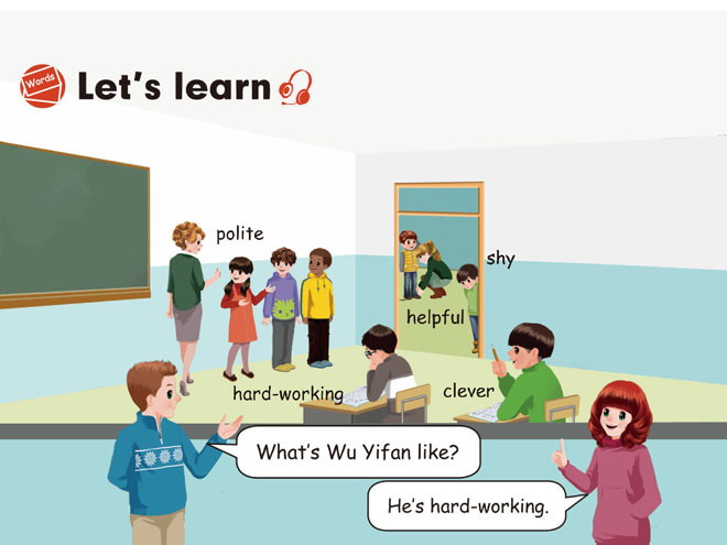 《What\s he like?》Let\s learn Flash动画课件2