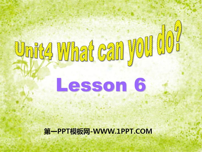 《What can you do?》PPT课件11