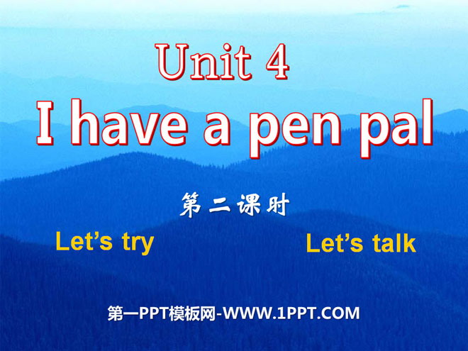 《I have a pen pal》PPT課件8