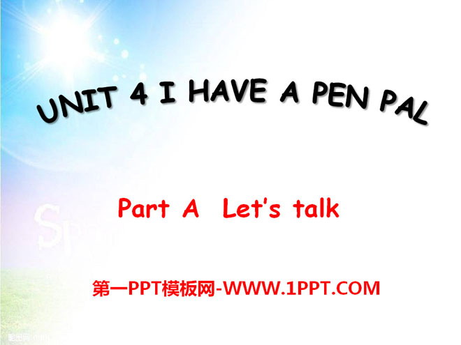 《I have a pen pal》PPT課件19