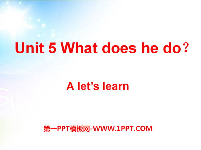 《What does he do?》PPT课件19