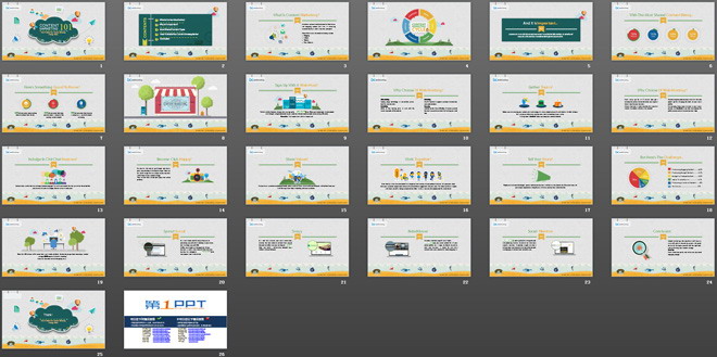 國(guó)外卡通風(fēng)格內(nèi)容營(yíng)銷PPT下載