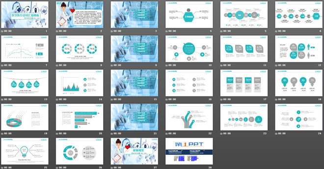 淡藍(lán)色醫(yī)療醫(yī)學(xué)工作總結(jié)匯報(bào)PPT模板