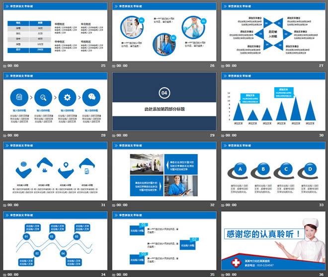醫(yī)院醫(yī)生護(hù)士護(hù)理PPT模板免費(fèi)下載