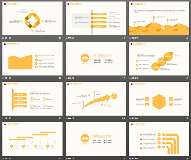 黃色動(dòng)態(tài)簡(jiǎn)潔工作總結(jié)PPT模板免費(fèi)下載