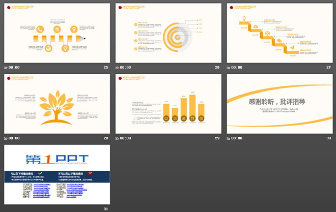 黃色動(dòng)態(tài)簡(jiǎn)潔工作總結(jié)PPT模板免費(fèi)下載