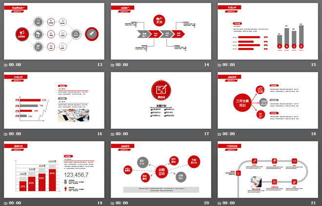 紅色動態(tài)微立體創(chuàng)業(yè)融資計(jì)劃書PPT模板