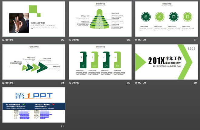 綠色簡(jiǎn)潔通用數(shù)據(jù)分析報(bào)告PPT模板