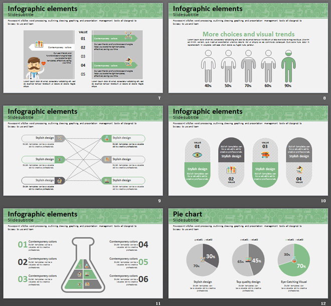 綠色卡通醫(yī)生背景的醫(yī)療醫(yī)院PPT模板免費下載