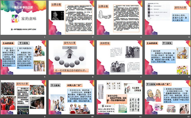 《家的意味》PPT