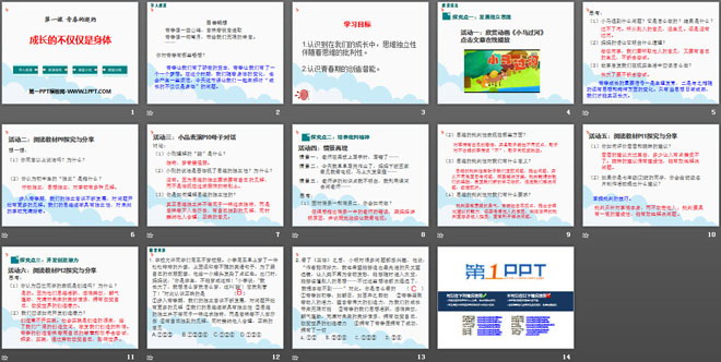 《成長的不僅僅是身體》PPT