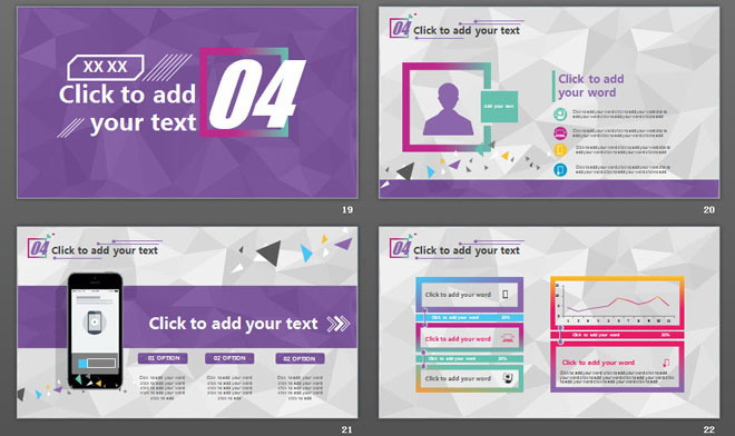 彩色多邊形背景的時(shí)尚PPT模板免費(fèi)下載