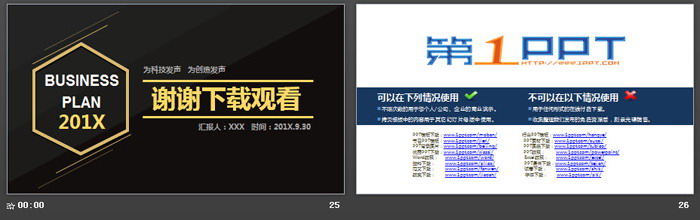 簡潔精致黑金配色商業(yè)融資計劃書PPT模板