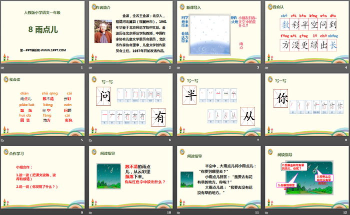 《雨點兒》PPT