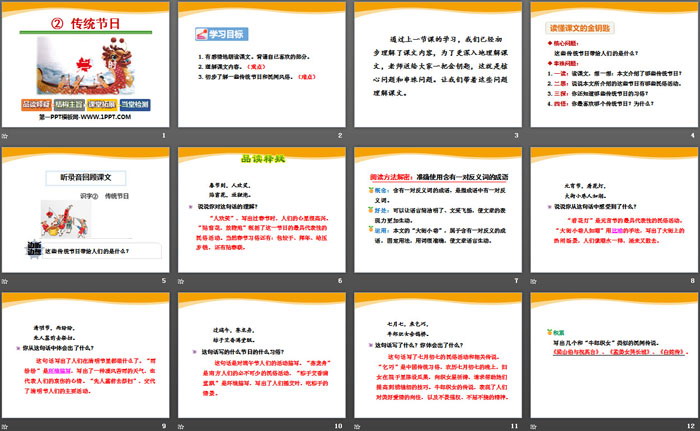 《傳統(tǒng)節(jié)日》PPT課件(第二課時)