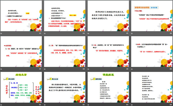 《彩色的夢》PPT課件(第二課時)