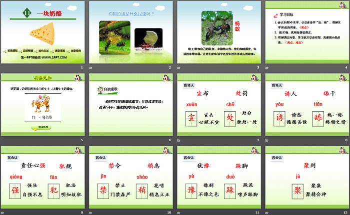 《一塊奶酪》PPT